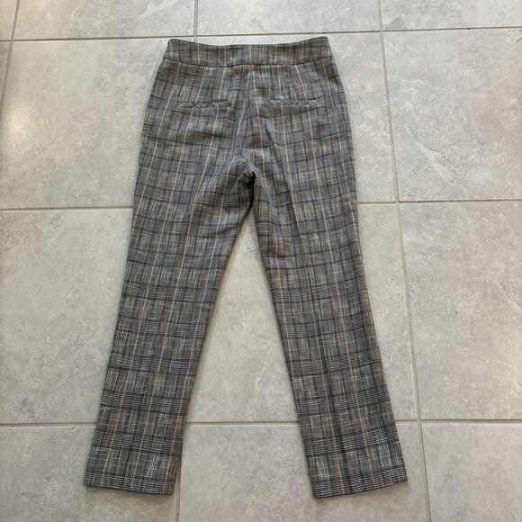 Veronica Beard Friedman Blue Multi Plaid Button Pocket Cropped Pant $395 Size 4 - Picture 13 of 13